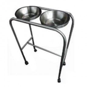 Portalebrillos doble de acero inoxidable con llantas tipo yoyo