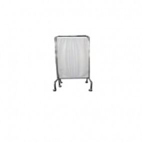 Biombo de una hoja con acabado en cromo