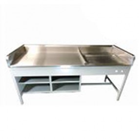 Baño de artesa cubierta en acero inoxidable y estructura esmaltada