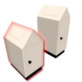 Bote de campana mediano esmaltado