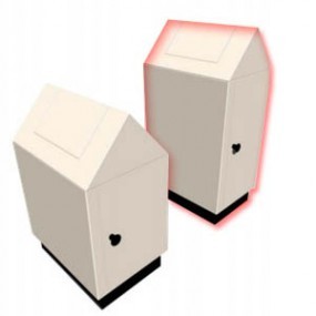 Bote de campana grande esmaltado