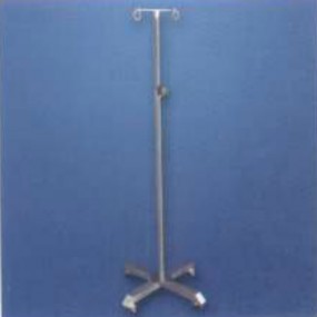 Soporte para venoclisis (acero inoxidable, cuatro patas)