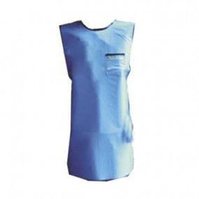 Mandil emplomado 0.5mm económico de vinyl con cierre de velcro