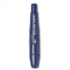 Disparador de lancetas softclix con 25 piezas