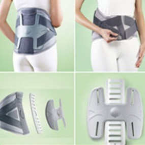 Triple soporte para zona lumbar