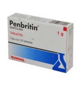 Penbritin 12 Tabletas 1g