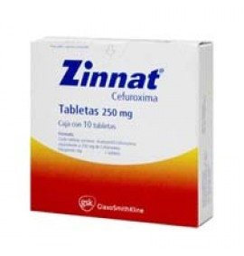 Zinnat 10 Tabletas 250mg