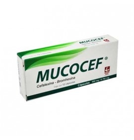 Mucocef 12 Cápsula 500mg (8.782mg)