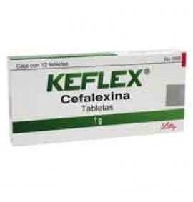 Keflex 12 Tabletas 1g