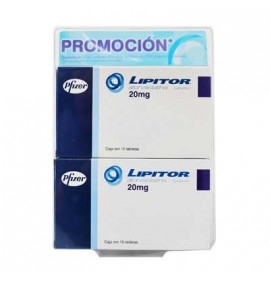 Lipitor 15 Tabletas 20mg (Dúo)