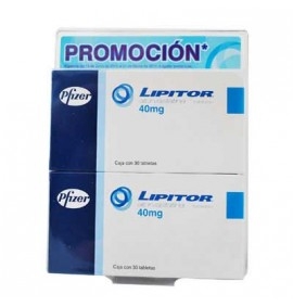 Lipitor 30 Tabletas 40mg (Dúo)