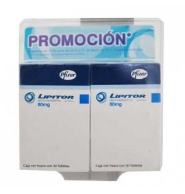 Lipitor 30 Tabletas 80mg (Dúo)