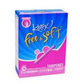 KOTEX FREE TAMPONES 10 REG