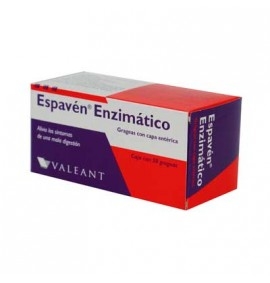 EspavenEnzimático 50 Grageas Con Capa Entérica
