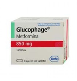 Glucophage 40 Tabletas 850mg