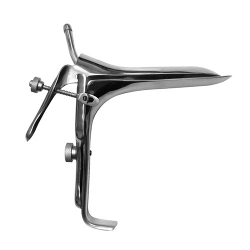 Espejo vaginal mediano con tubo extractor de humo retractor